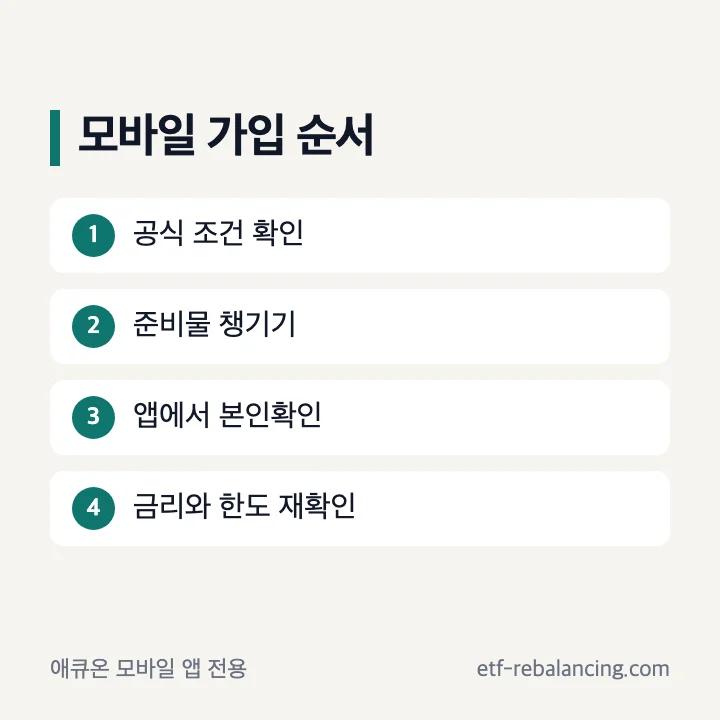 애큐온 파킹통장 모바일 가입 순서