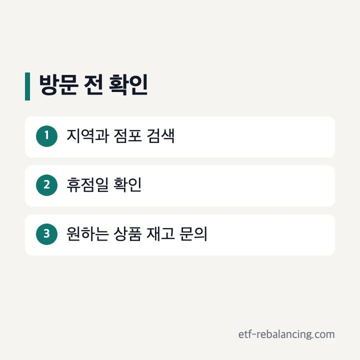 이마트 점포찾기에서 지점과 휴점일을 확인하는 단계