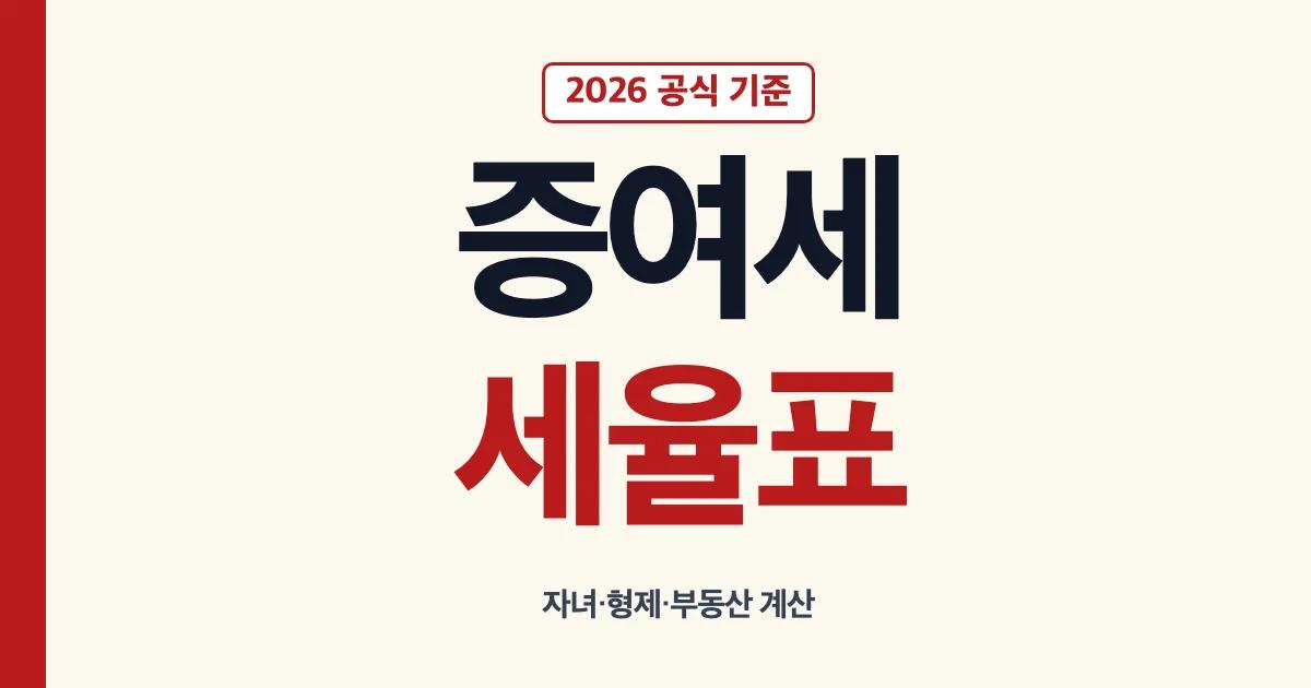 증여세 세율표와 가족 부동산 미국 증여세 비교