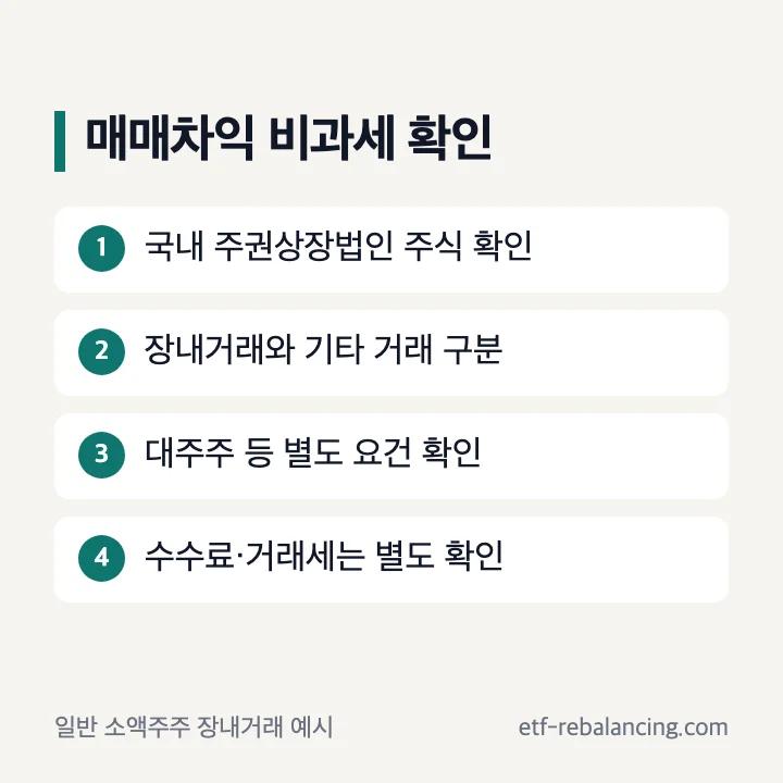 ISA 국내주식 매매차익 비과세 판단