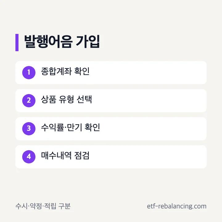 삼성증권 발행어음 가입 방법