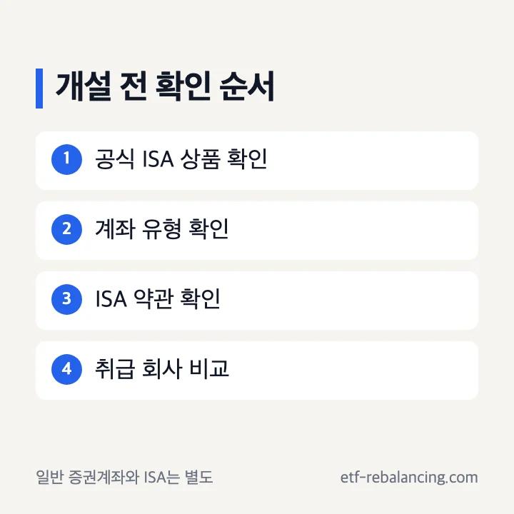 토스 ISA 계좌 개설 전 계좌 유형 확인 순서