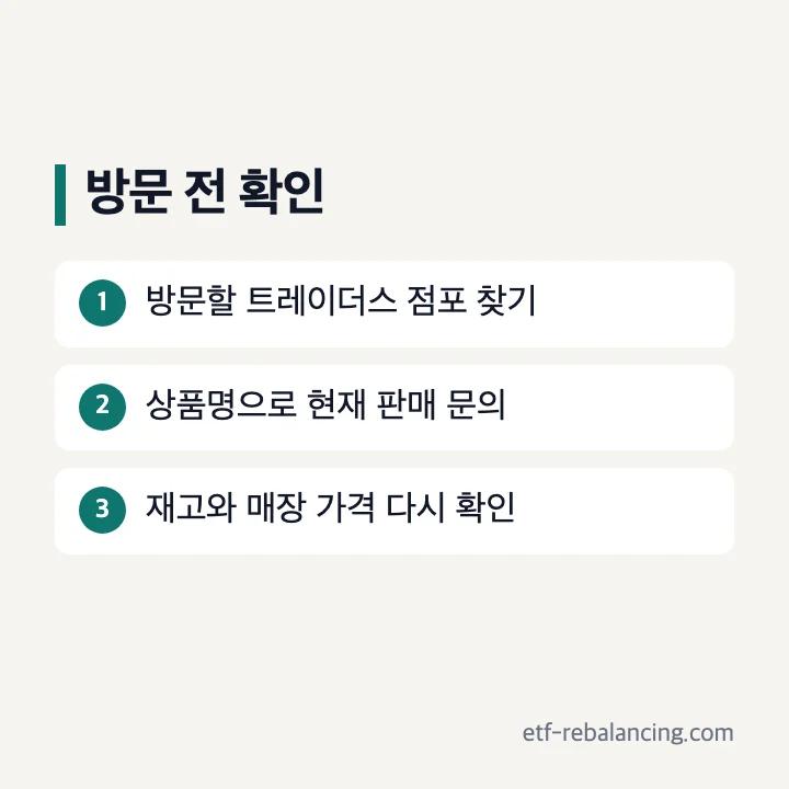 트레이더스 무화과 케이크 방문 전 점포 판매 재고 가격 확인