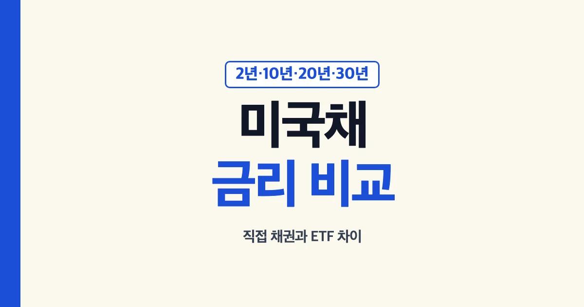 미국채 금리 만기별 비교와 미국 채권 투자 안내