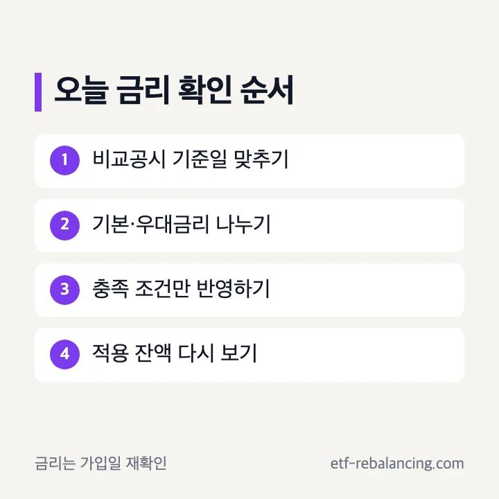 웰컴저축은행 파킹통장 금리 확인 순서