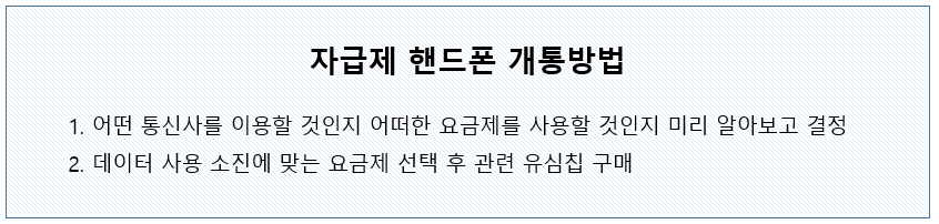 자급제 뜻 2