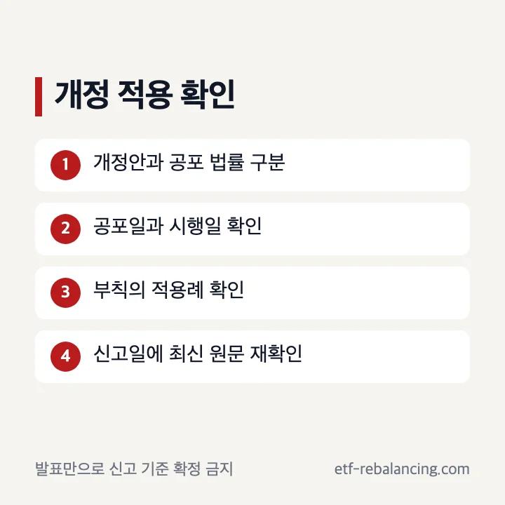 상속세 및 증여세법 개정안 공포 시행 확인 순서