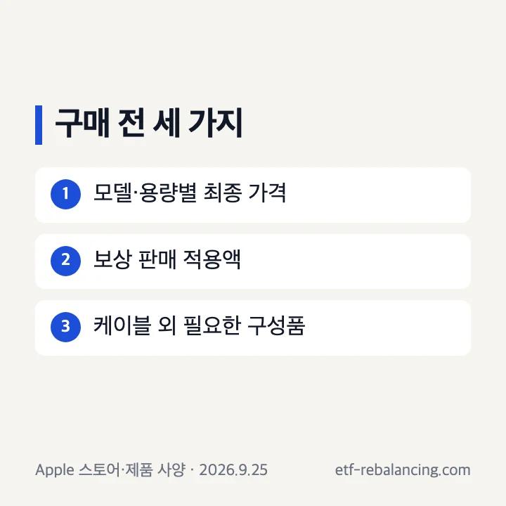 아이폰 18프로 구매 전 확인할 가격 보상판매 구성품 항목