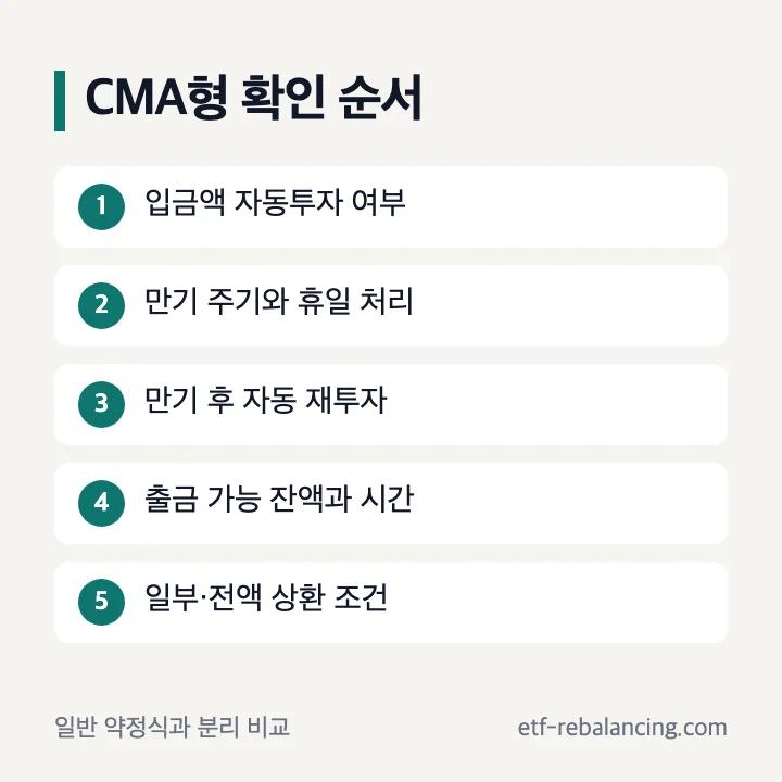 CMA 발행어음형 자동투자와 재투자 확인