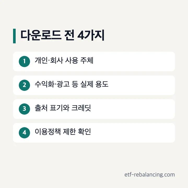 AI 음성 이용 전 사용 주체·상업성·출처 표기·이용정책 확인 순서