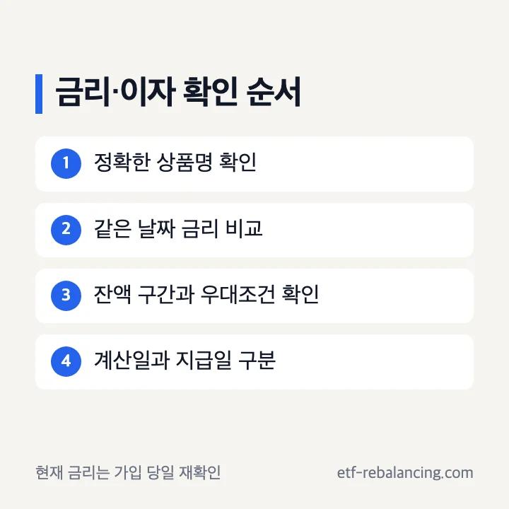 농협 파킹통장 금리 이율 이자 확인 순서