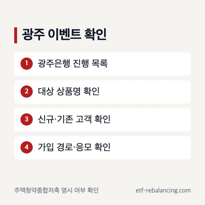 광주 청약통장 이벤트 확인 순서