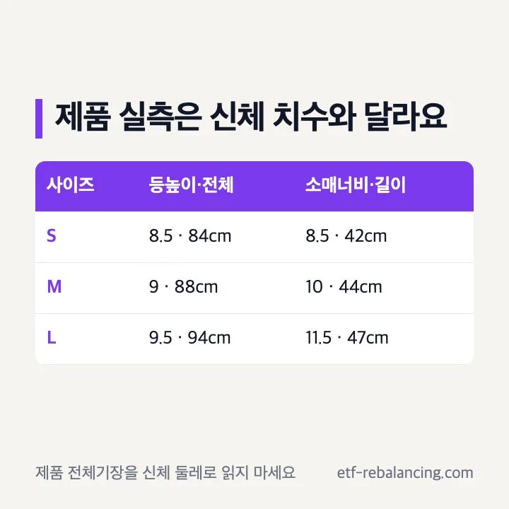 스완핏 쉐이퍼 S M L 제품 실측 비교