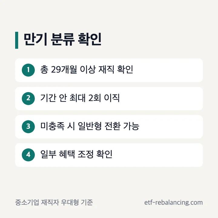 청년미래적금 우대형 재직 유지와 일반형 전환