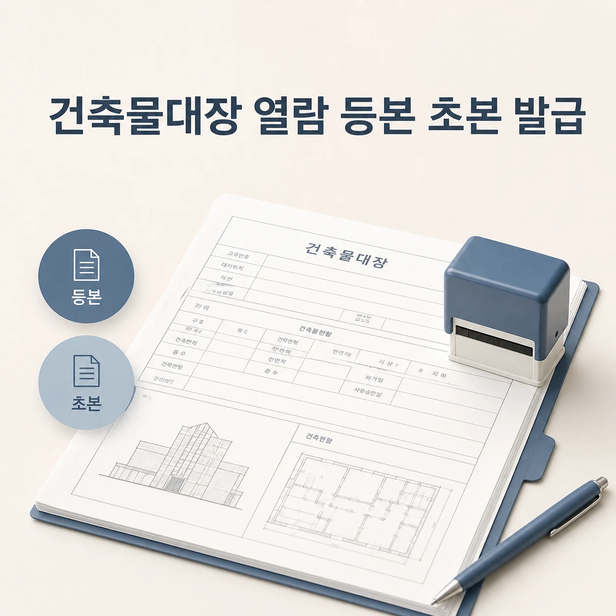 건축물대장 열람 등본 초본 발급 1 건축물대장 열람 대표 이미지