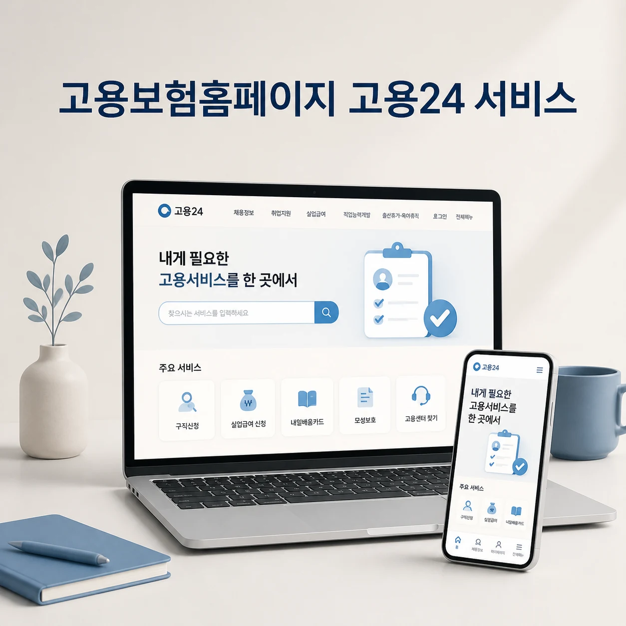 고용보험홈페이지 대표 이미지