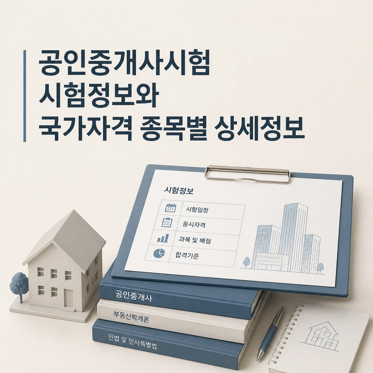 공인중개사시험 시험정보와 국가자격 종목별 상세정보 1 공인중개사시험 대표 이미지