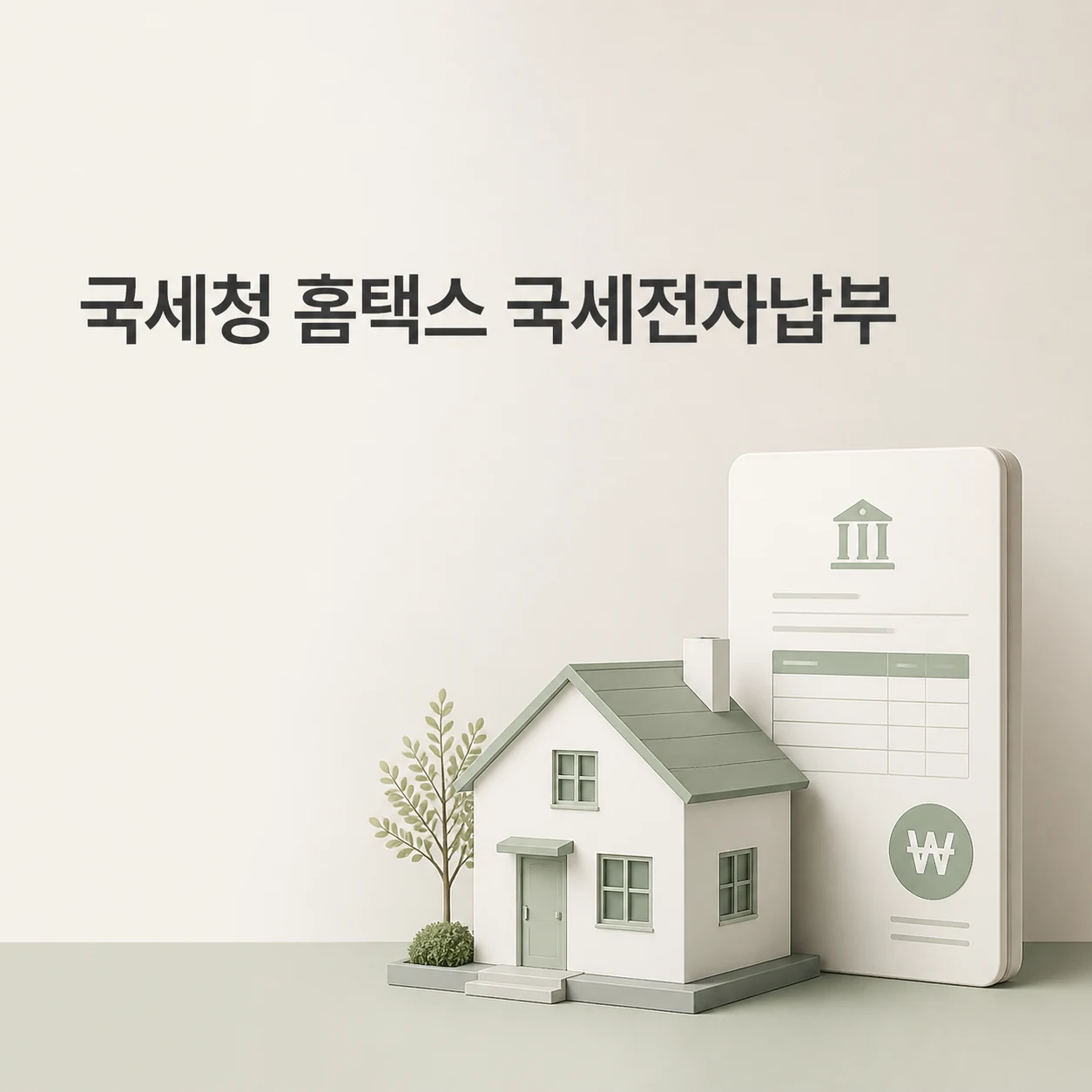국세청 홈택스 대표 이미지