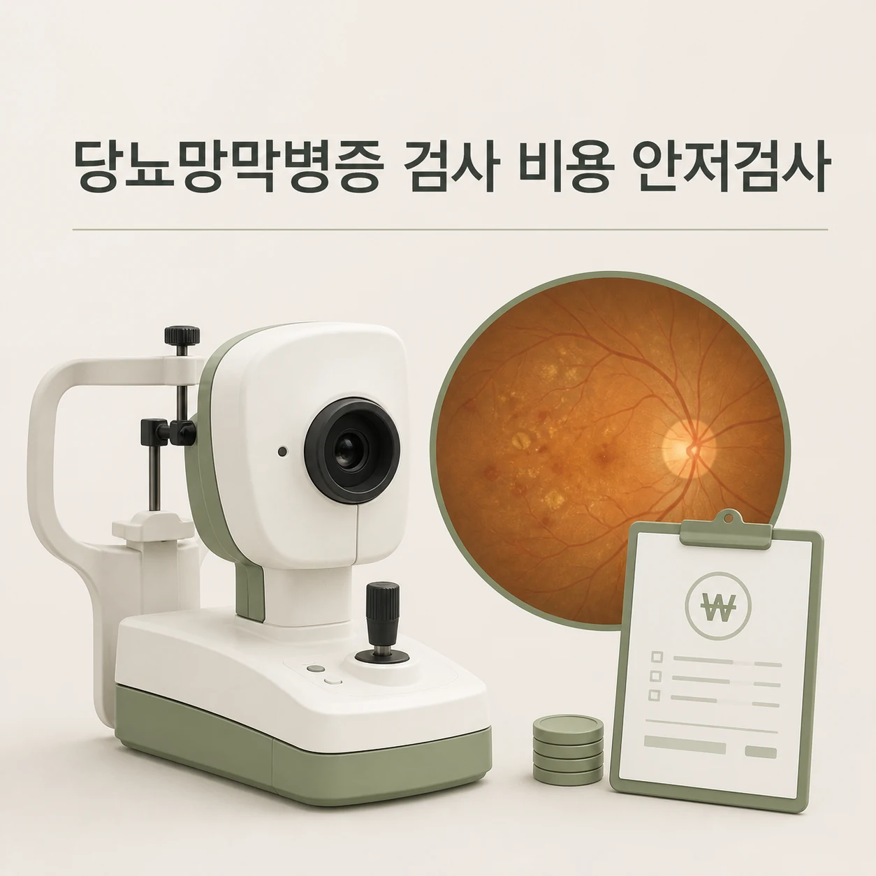 당뇨망막병증 검사 비용 대표 이미지