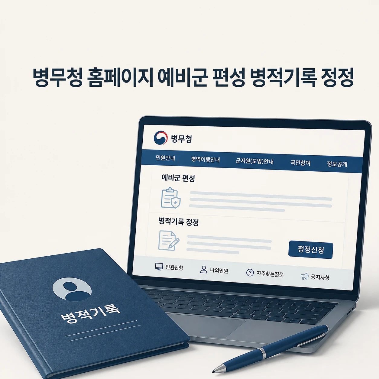 병무청 홈페이지 대표 이미지
