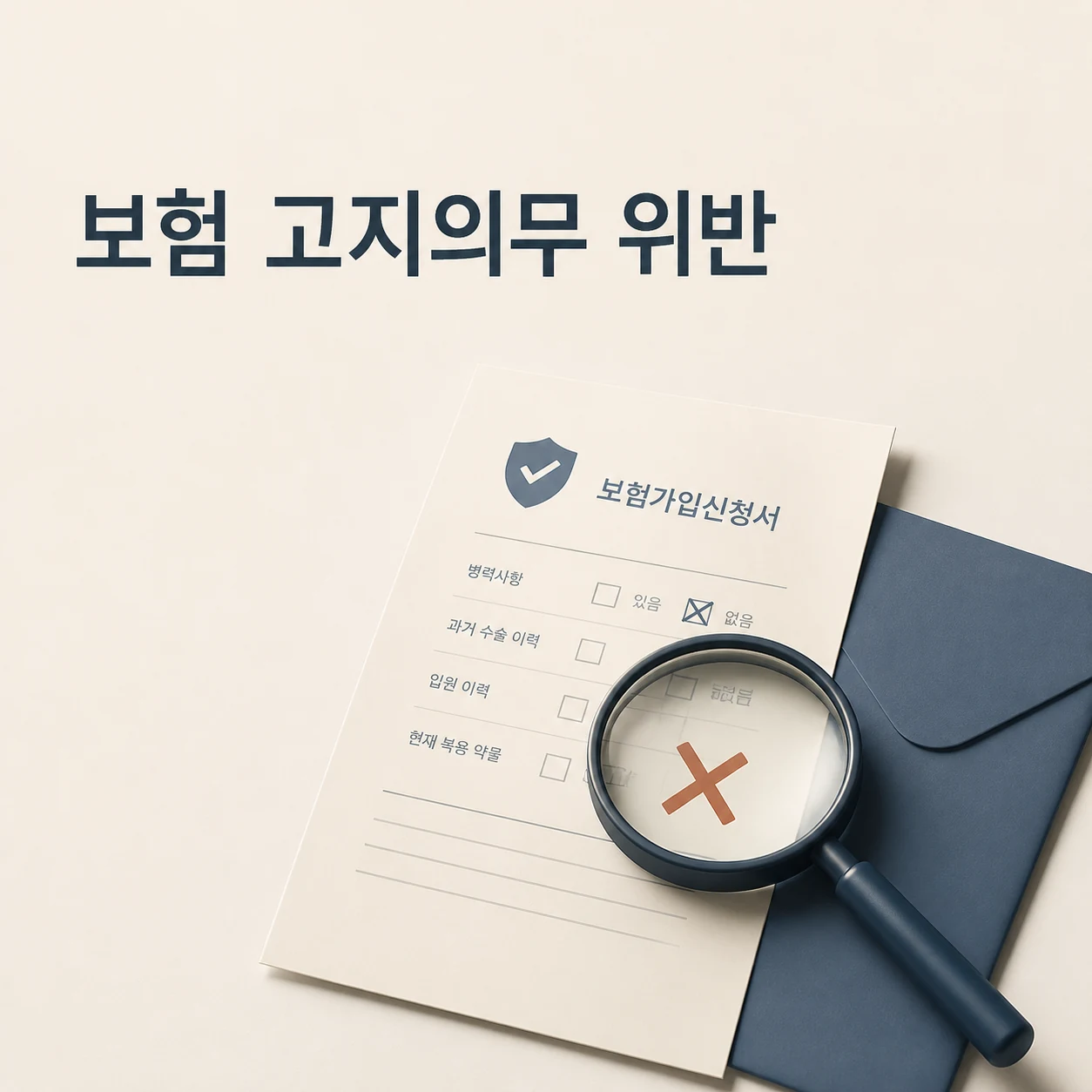 보험 고지의무 5년과 위반 3년 기준 2 보험 고지의무 위반 대표 이미지