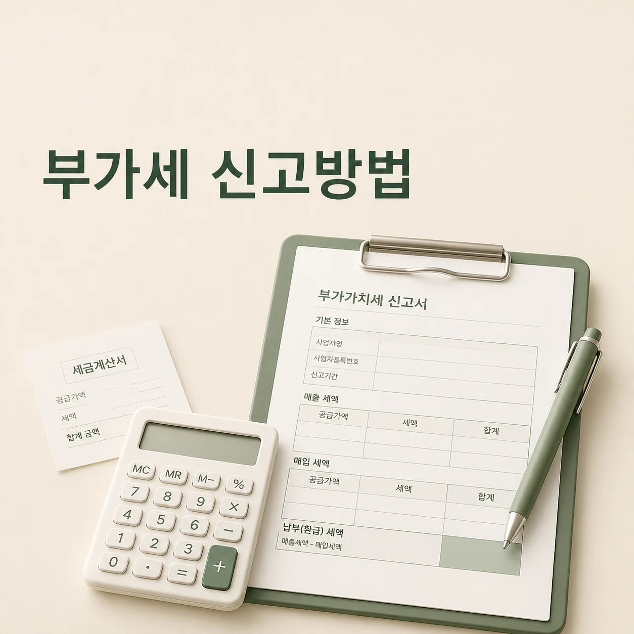 부가세 신고방법 대표 이미지