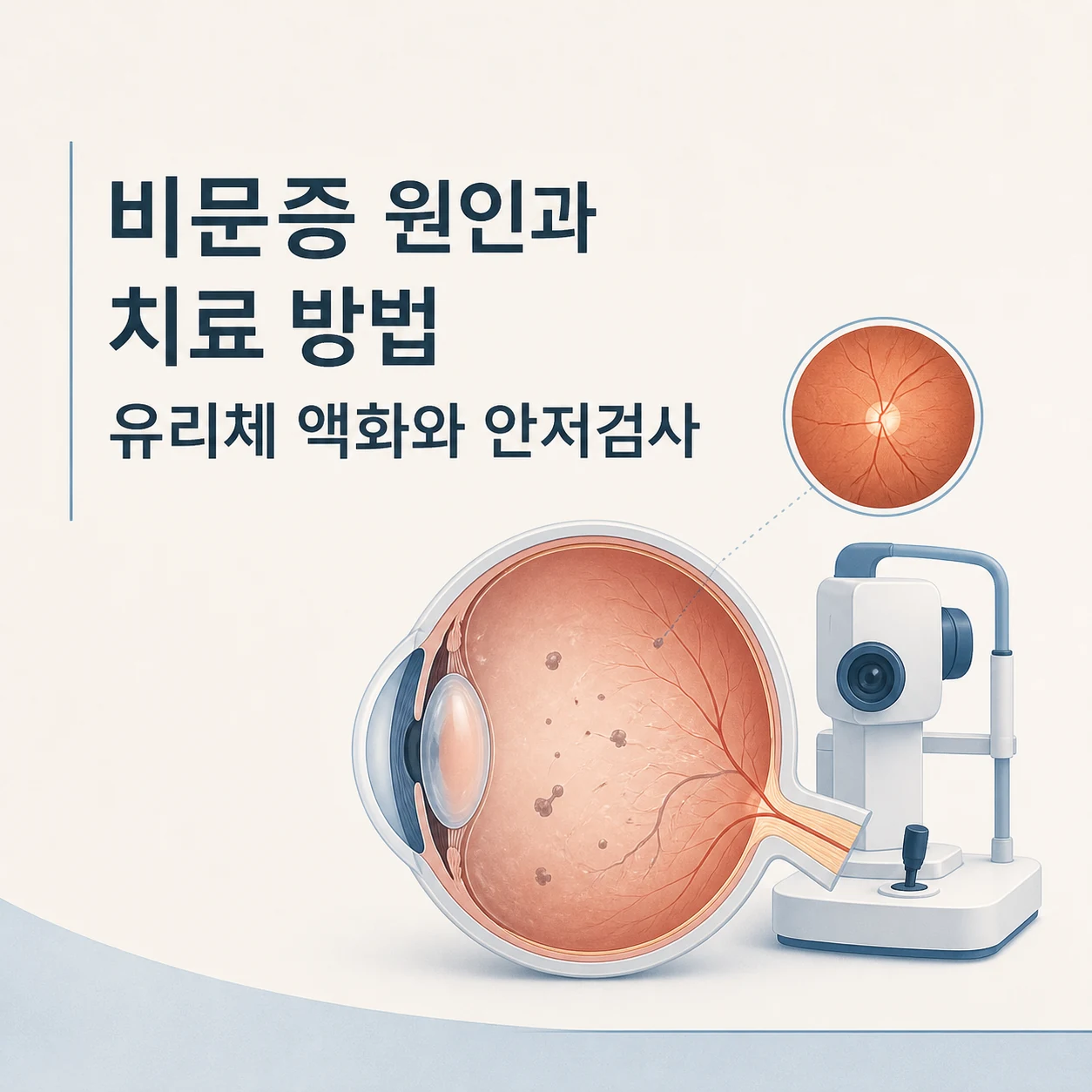 비문증 원인과 치료 방법 유리체 액화와 안저검사 1 비문증 원인과 치료 방법 대표 이미지