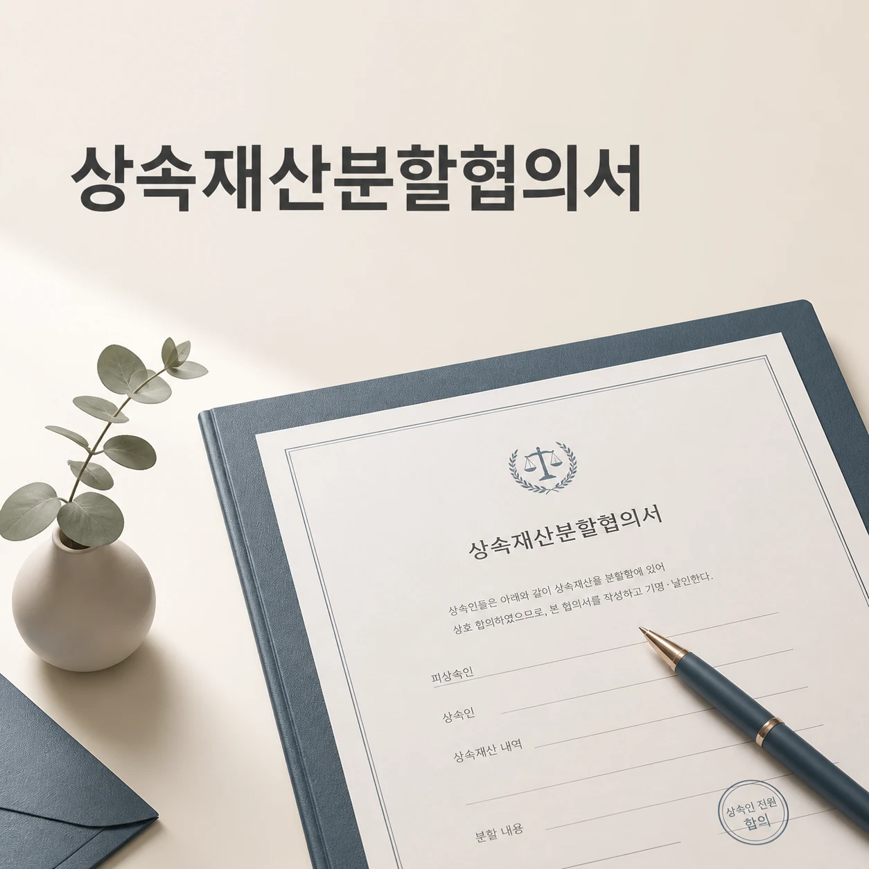 상속재산분할협의서 대표 이미지