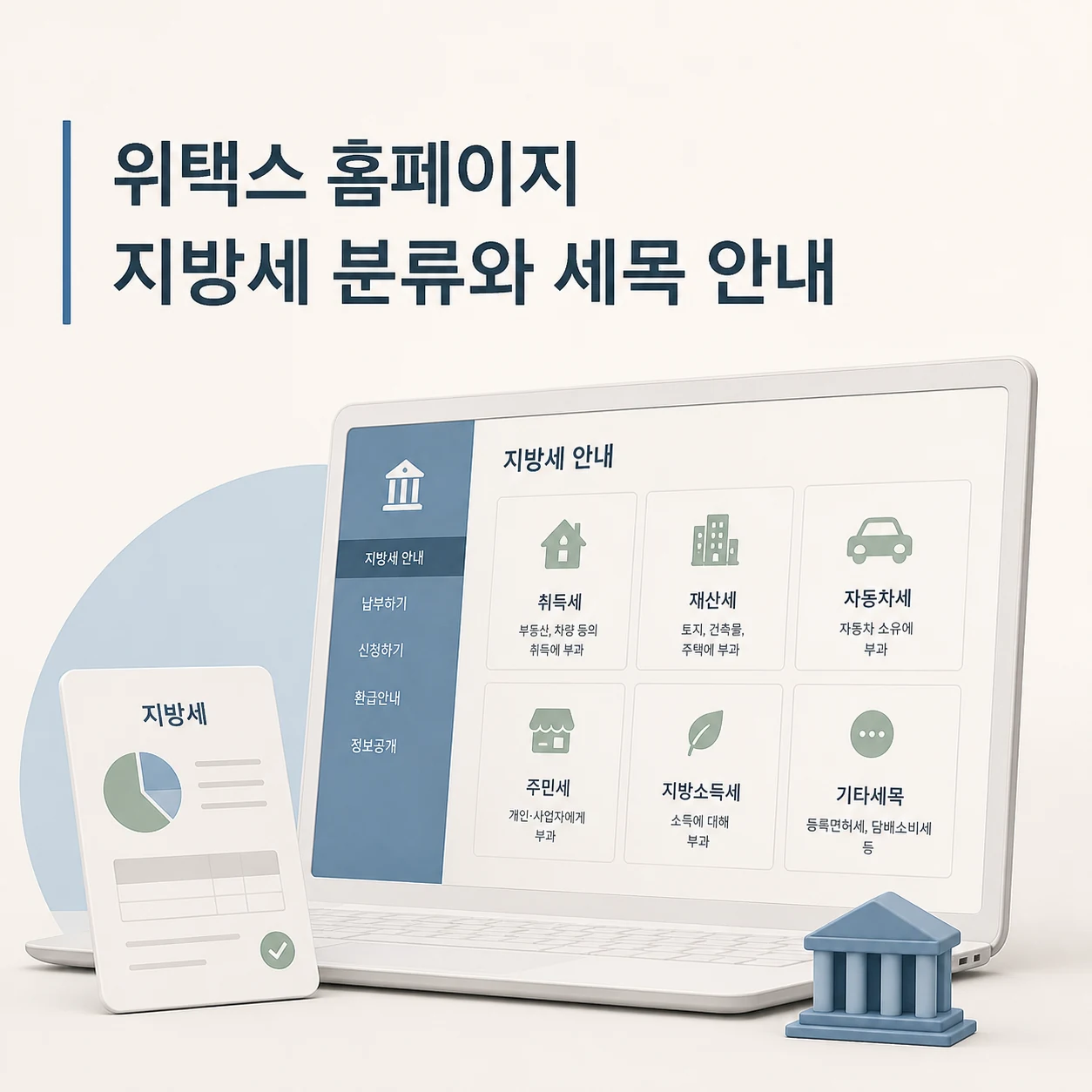 스마트위택스 지방세 조회·납부 방법 2 위택스 홈페이지 대표 이미지