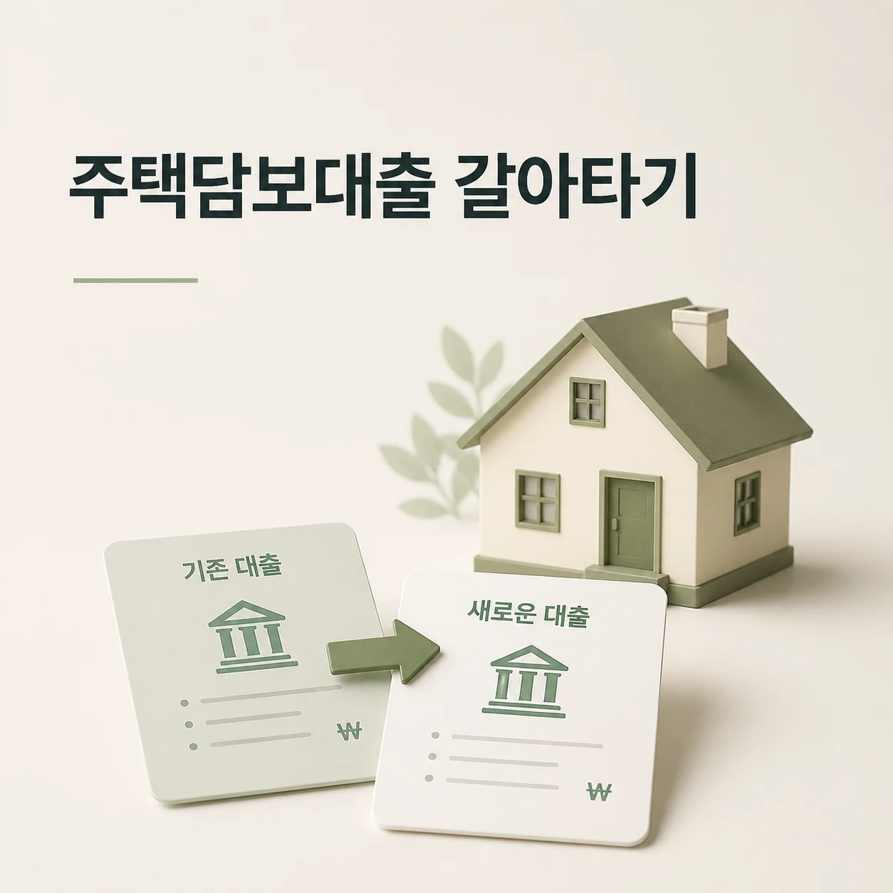 주택담보대출 갈아타기 대표 이미지