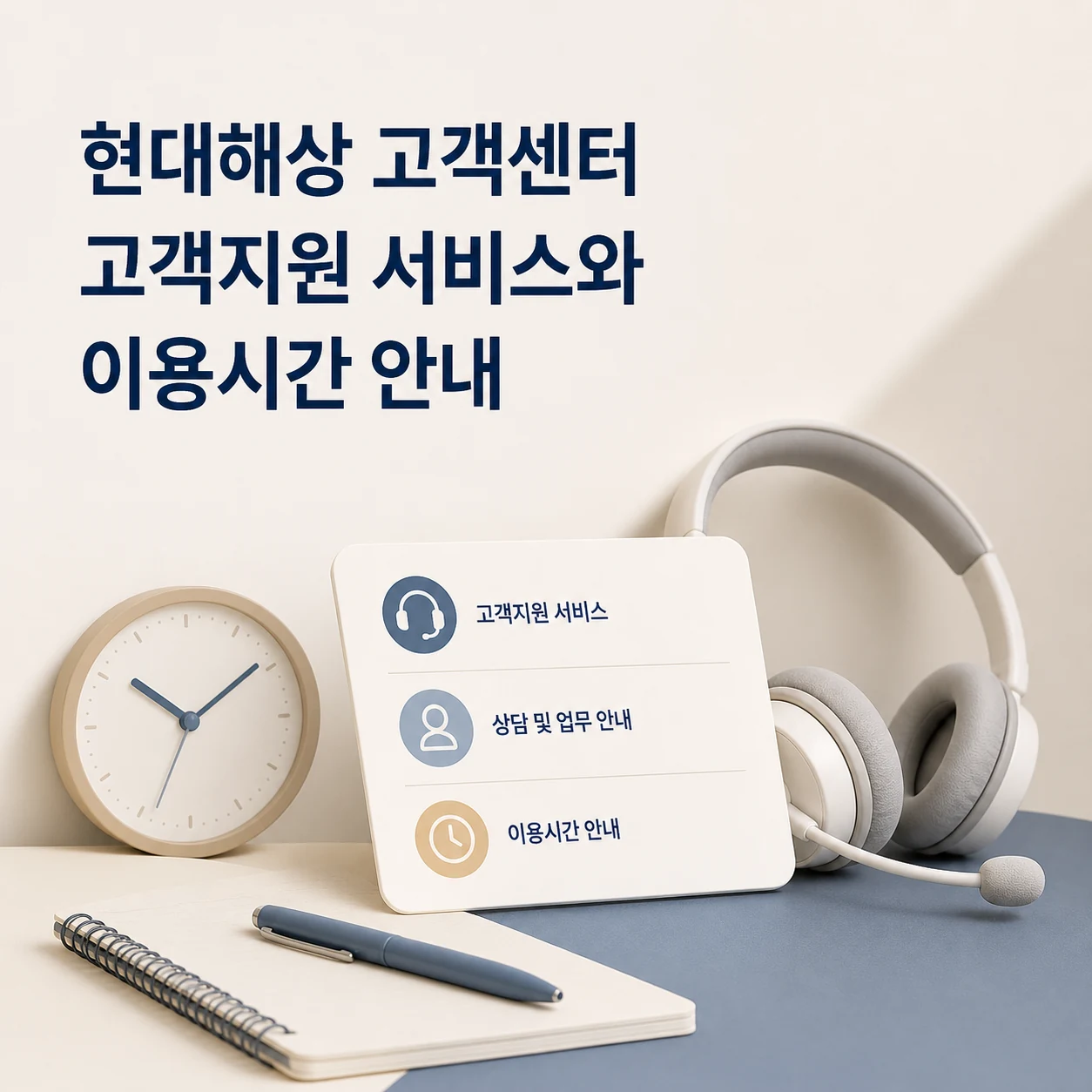 현대해상 고객센터 고객지원 서비스와 이용시간 안내 1 현대해상 고객센터 대표 이미지