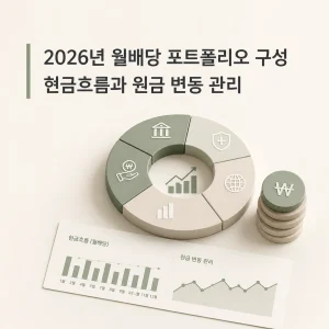 2026년 월배당 포트폴리오 구성 현금흐름과 원금 변동 관리 1 2026년 월배당 포트폴리오 구성 현금흐름과 원금 변동 관리