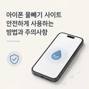 아이폰 물빼기 사이트 안전하게 사용하는 방법과 주의사항 6 아이폰 물빼기 사이트 안전하게 사용하는 방법과 주의사항