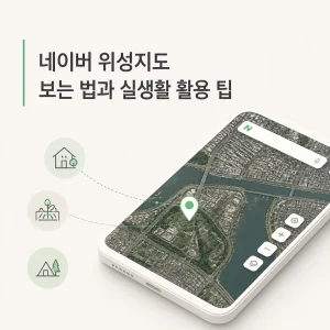 네이버 위성지도 바로가기 | PC·앱 보는 법과 실시간 여부 3 네이버 위성지도 보는 법과 실생활 활용 팁