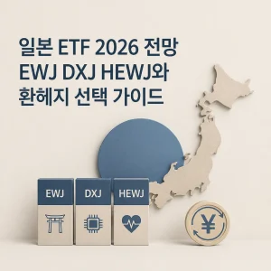 일본 ETF 2026 전망 EWJ DXJ HEWJ와 환헤지 선택 가이드 4 일본 ETF 2026 전망 EWJ DXJ HEWJ와 환헤지 선택 가이드