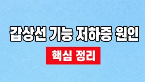 갑상선 기능 저하증 원인과 검사·치료 기준 3 갑상선 기능 저하증 원인