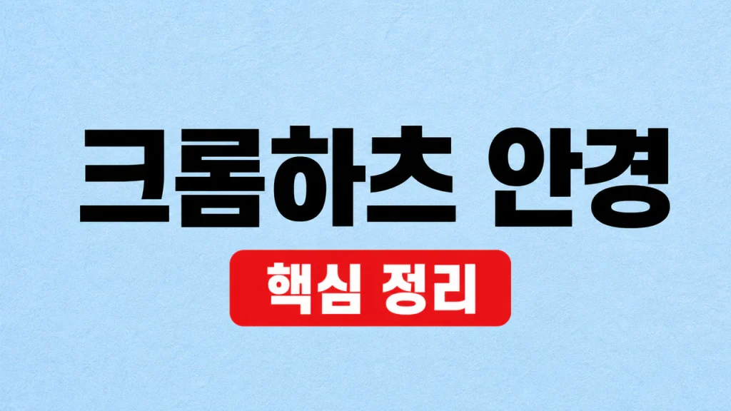 크롬하츠 안경 정품 확인과 사이즈 선택 기준 1 크롬하츠 안경