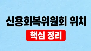 신용회복위원회 위치