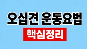 오십견 운동요법
