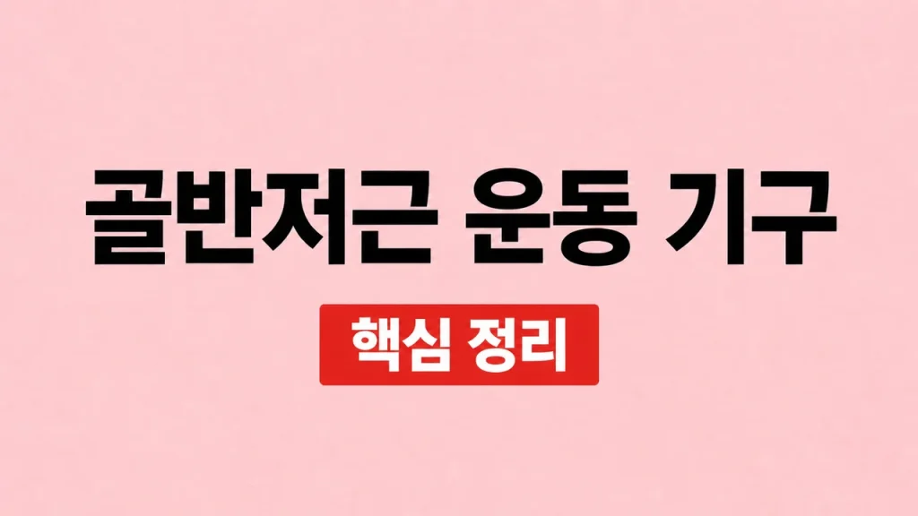 골반저근 운동 기구