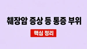 췌장암 증상과 등·복부 통증 부위, 진료 신호 9 췌장암 증상 등 통증 부위