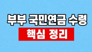 부부 국민연금 수령