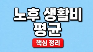 노후 생활비 평균