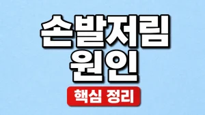 손발저림 원인
