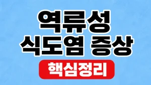 역류성 식도염 명치 통증·기침 증상과 진료 신호 2 역류성 식도염 증상