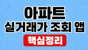 아파트 실거래가 조회 앱