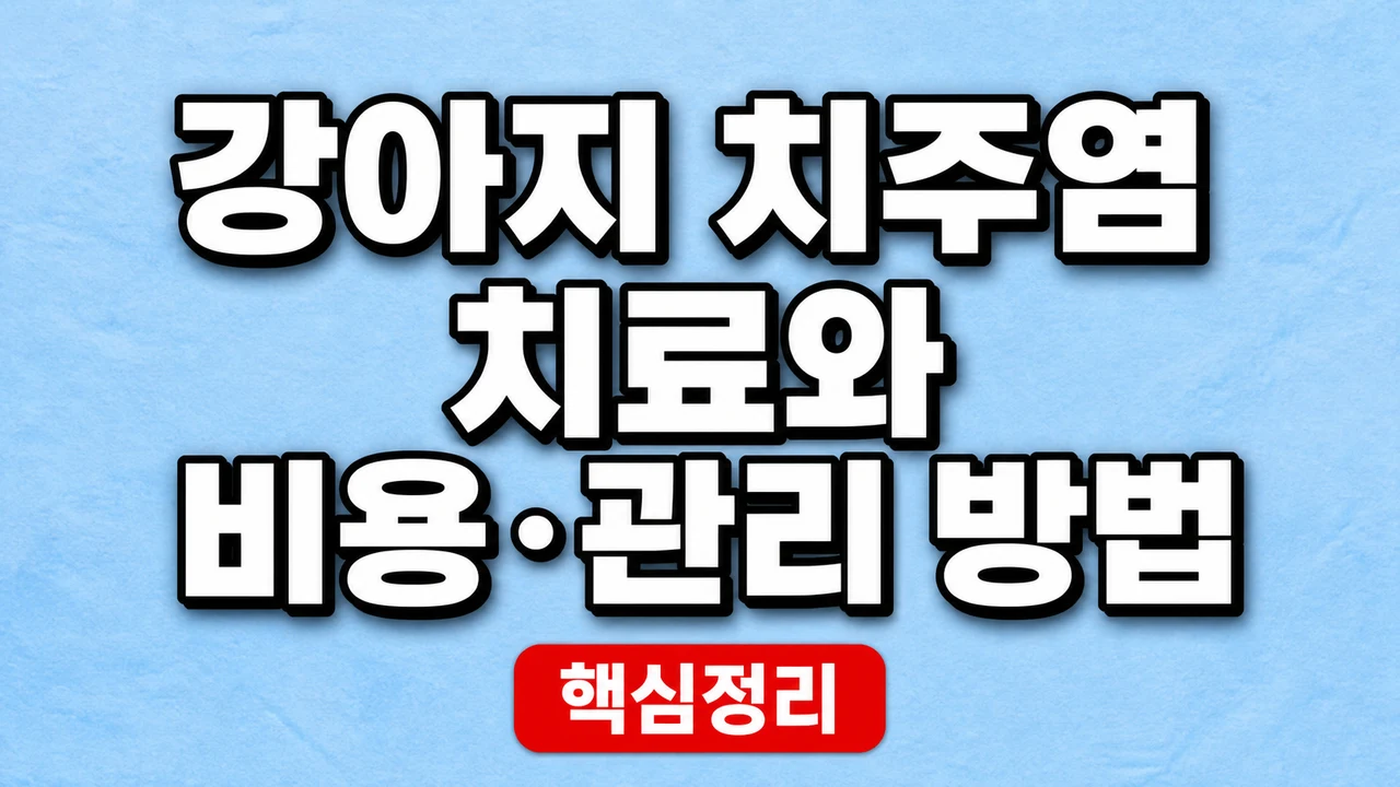 강아지 치주염 치료와 비용·관리 방법 1 강아지 치주염 치료와 비용·관리 방법