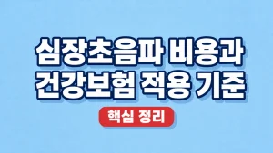심장초음파 비용과 건강보험 적용 기준 6 심장초음파 비용과 건강보험 적용 기준