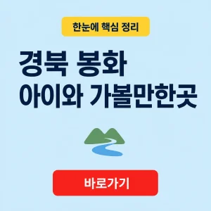 경북 봉화 아이와 가볼만한곳 분천역 산타마을과 걷기 여행 정보 9 경북 봉화 아이와 가볼만한곳 대표 이미지