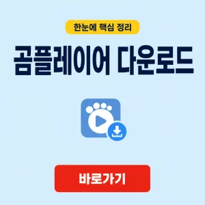 곰플레이어 다운로드 대표 이미지